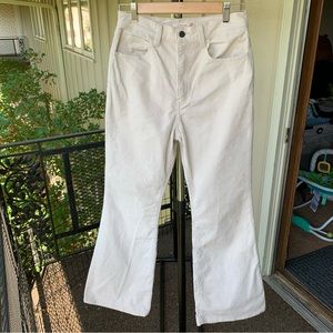 Levi’s 70s High Rise Flare Corduroy Pants Jeans Cream Women’s 28